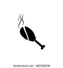 chicken thigh icon. vector illustration - high quality black style vector icons