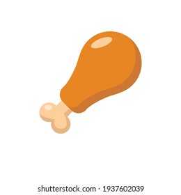 
chicken thigh icon vector illustration