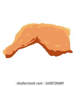 archivo de pasos vectoriales de la ilustración del muslo de pollo