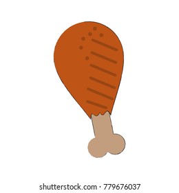 Chicken thigh symbol