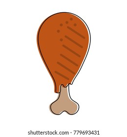 Chicken thigh symbol