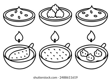 Chicken Tikka Masala line art intricate detailed drawing artistic