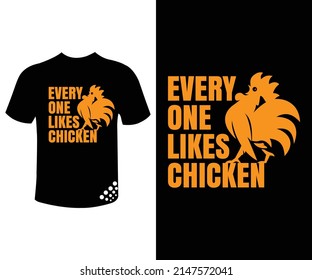 Chicken T-shirt design eps format