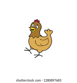 chicken vector cartoon chick character