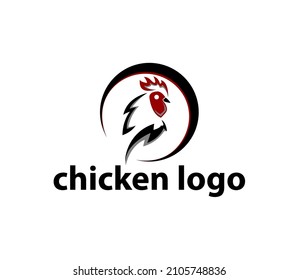 logotipo de diseño de vectores de pollo, logotipo de la empresa, logotipo creativo moderno, logotipo sencillo