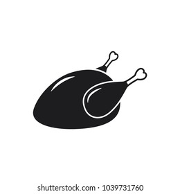 chicken vector icon 