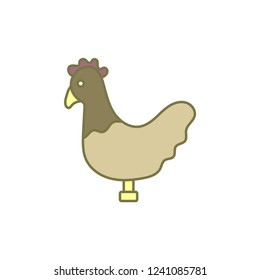 chicken vector icon