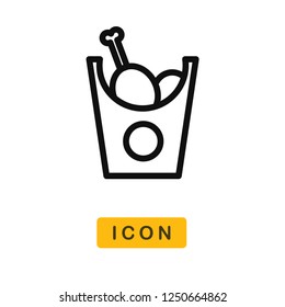 Chicken vector icon