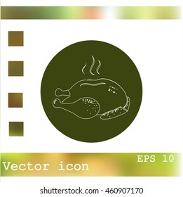Chicken vector icon