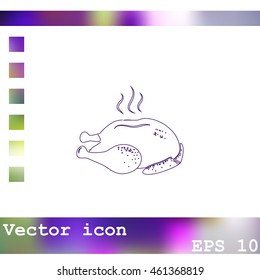 Chicken vector icon