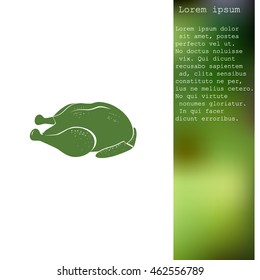 Chicken vector icon
