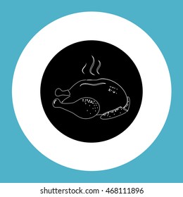 Chicken vector icon