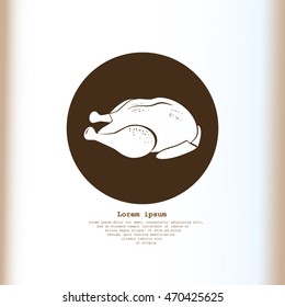 Chicken vector icon