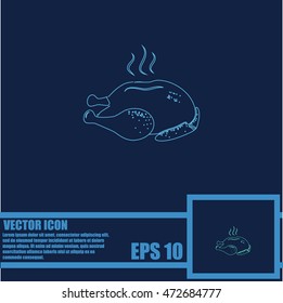 Chicken vector icon