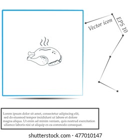 Chicken vector icon