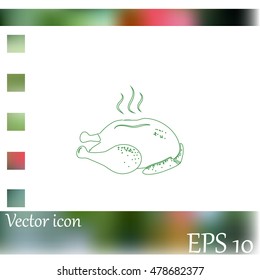 Chicken vector icon