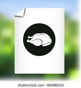 Chicken vector icon