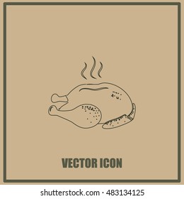 Chicken vector icon