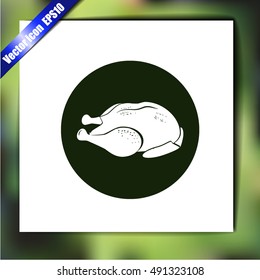 Chicken vector icon
