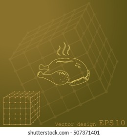 Chicken vector icon