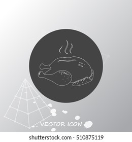 Chicken vector icon