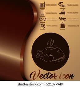 Chicken vector icon