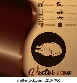 Chicken vector icon