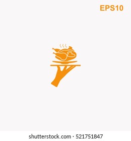 Chicken vector icon