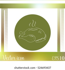 Chicken vector icon
