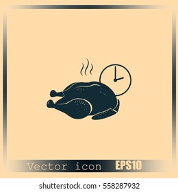 Chicken vector icon