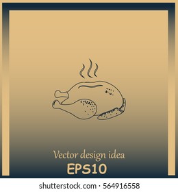 Chicken vector icon