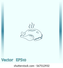 Chicken vector icon