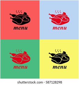 Chicken vector  icon.