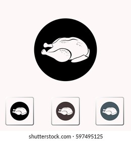 Chicken vector icon