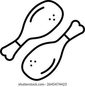 Icono de Vector de pollo. Se puede utilizar para aplicaciones de impresión, móviles y de Web.