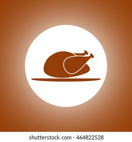 Chicken. vector icon. Flat design style eps 10