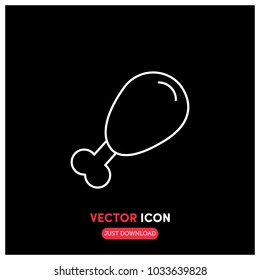 Chicken Vector Icon Illustration