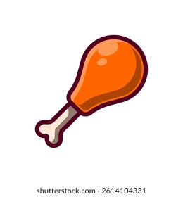 chicken vector icon illustration isolated on white background. chicken cartoon vector illustration