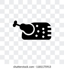Chicken vector icon isolated on transparent background, Chicken logo concept