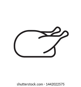Chicken vector icon modern and simple flat symbol for web site