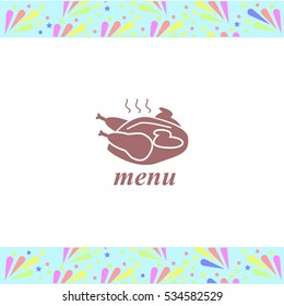 Chicken vector icon on white background. Isolated illustration. Business picture.