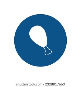 Chicken Vector Icon with trendy background colors that can easily edit or modify

