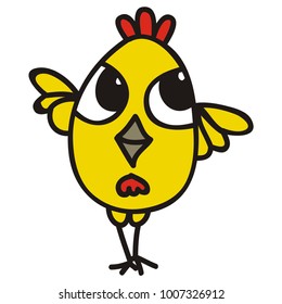 Chicken. Vector illustration.