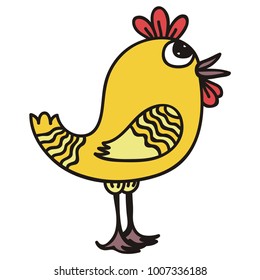 Chicken. Vector illustration.
