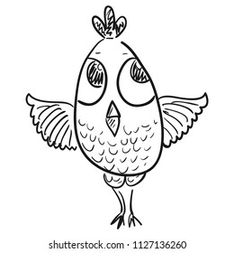 Chicken. Vector illustration