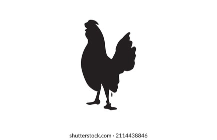 chicken vector illustration design black and white