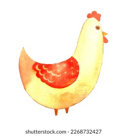 chicken Vector illustration for graphic design, Posters and animal lovers