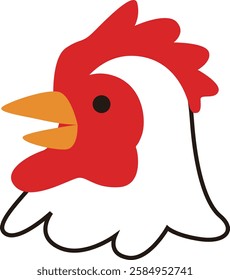 Chicken vector illustration icon material