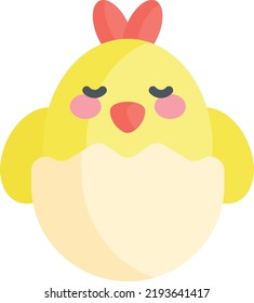 Chicken Vector illustration icon in trendy flat style isolated on white background