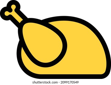 chicken vector illustration isolated on a transparent background . color vector icons for concept or web graphics.